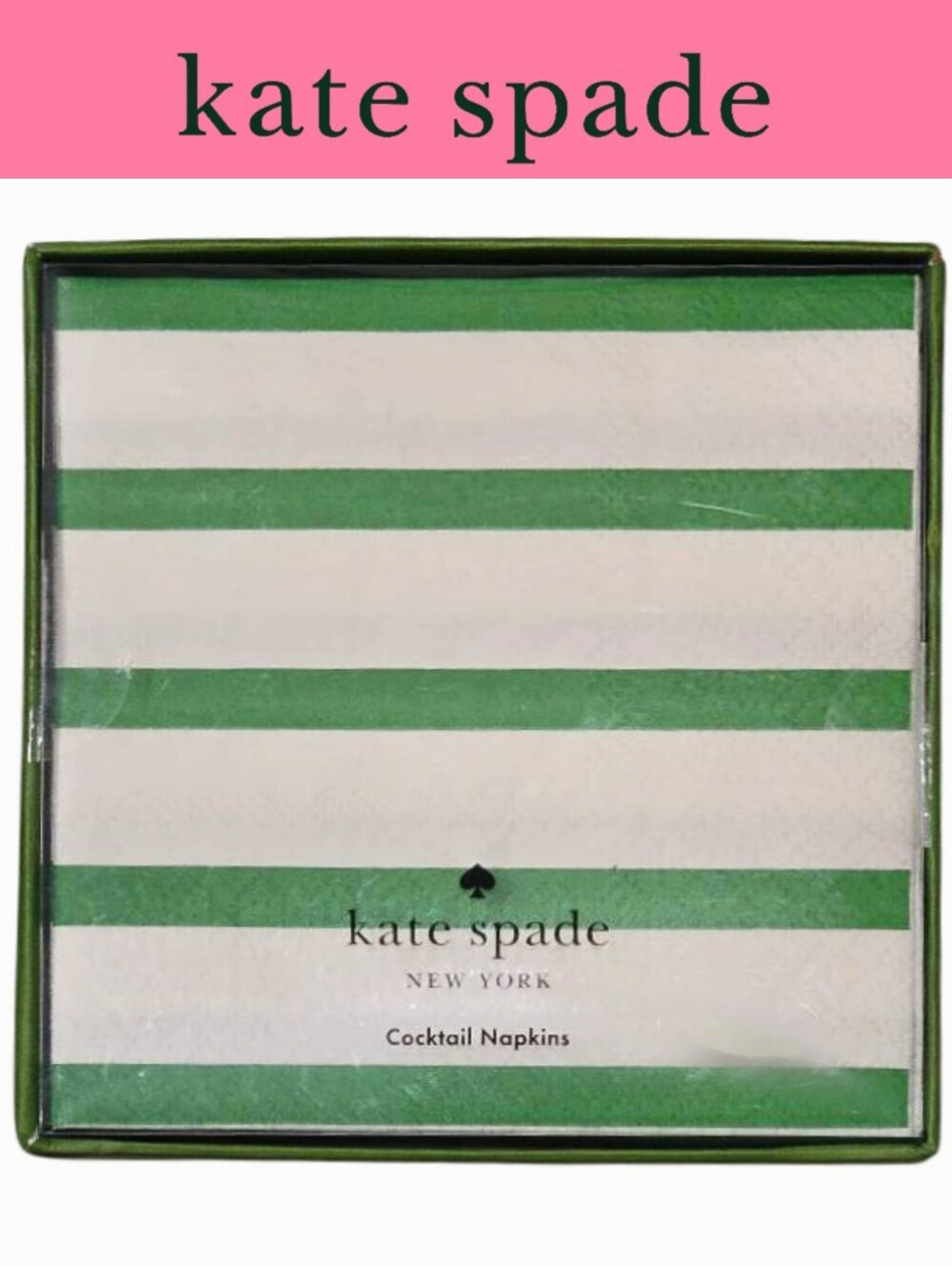 Kate Spade New York Breton Striped Cocktail Napkin Set Of 50